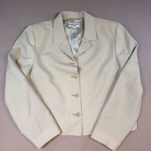 Vintage Pendleton Blazer Women Size 14 Sage/grey Green 100% Virgin Wool 90s